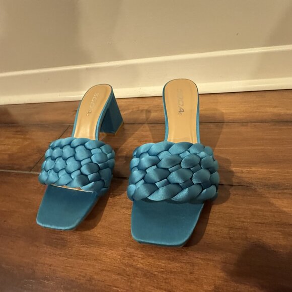 Soda Shoes – SHAUNA-S Heeled Sandals • Teal • Women’s 6.5 - Picture 4 of 7